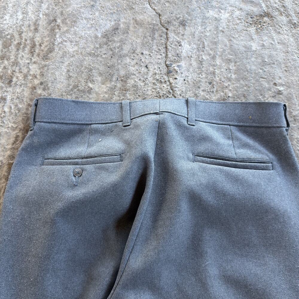 Vintage Levi's Action Action Slacks Gray Trouser Pants Men's 80s Preppy 32x31 - Picture 4 of 7
